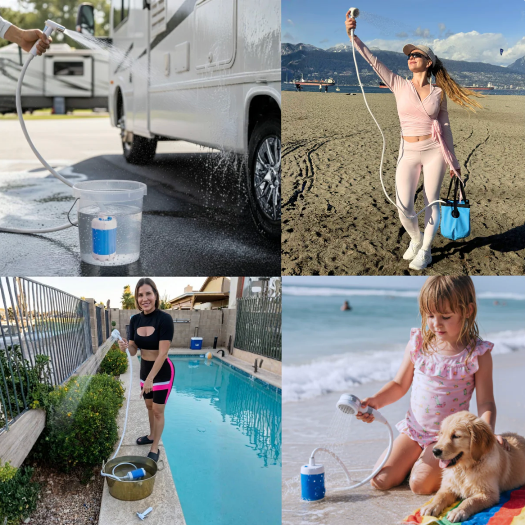 Aqua Deck™ Portable Shower Kit